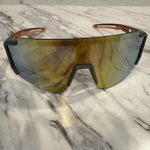 Champion Sunglasses CU5250 C03 Gray Orange Shield Sunglasses 70-12-130